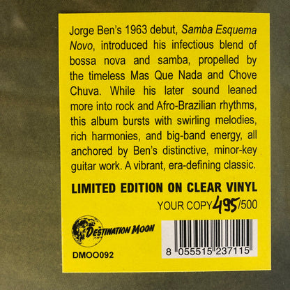 Samba Esquema Novo (CLEAR NUMBERED VINYL) | - WORLD *SEALED/COLOR*
