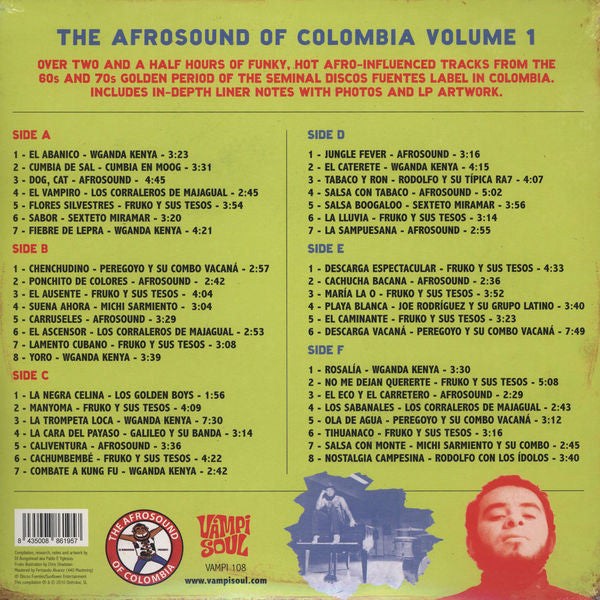 The Afrosound Of Colombia Volume 1 *LIGHT CREASE*(3xVINYL) | Mint (M) Excellent+ (EX+) - WORLD *SEALED*