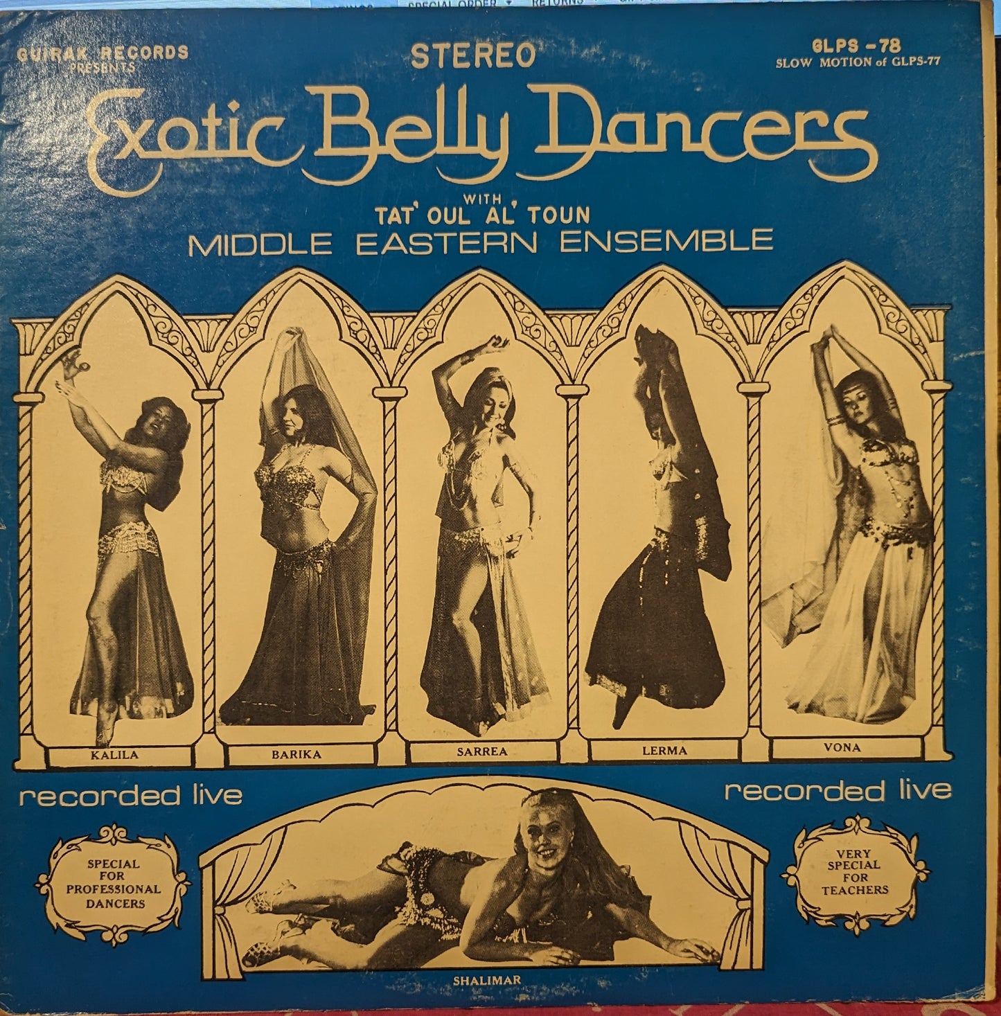 Tat' Oul Al' Toun Middle Eastern Ensemble - Exotic Belly Dancers *SIGNED* - Volume 2 | Excellent (EX) Very Good Plus (VG+) - WORLD / USED *EXCELLENT+*