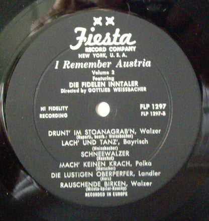 I Remember Austria Volume 2 (VINYL) | Excellent+ (EX+) Excellent+ (EX+) - WORLD / USED *EXCELLENT+*