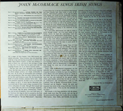 John McCormack (2) - John McCormack Sings Irish Songs | Excellent (EX) Very Good Plus (VG+) - WORLD / USED *EXCELLENT+*