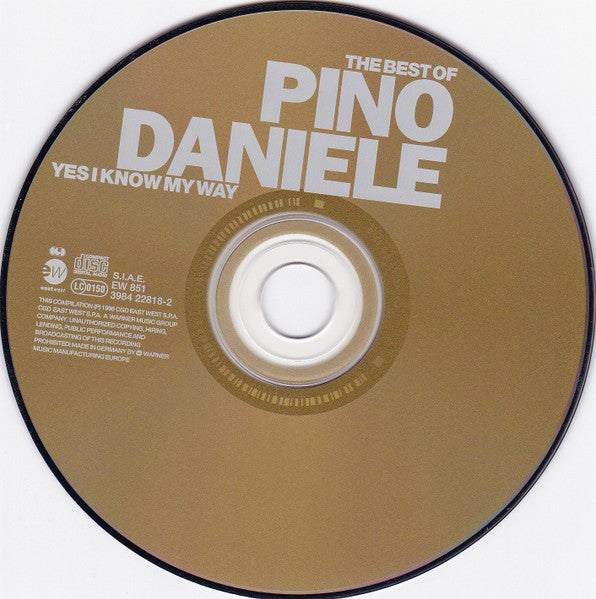 The Best Of Pino Daniele - Yes I Know My Way (CD) | Excellent (EX) Near Mint (NM) - WORLD / USED *EXCELLENT*