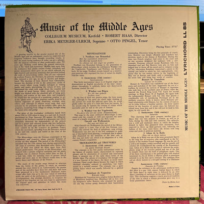 Music Of The Middle Ages | Excellent (EX) Near Mint (NM)