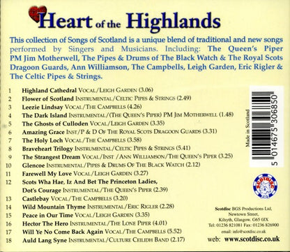 Heart Of The Highlands (The Great Celtic Anthems Of Scotland) (CD) | Near Mint (NM) Excellent (EX) - WORLD / USED *NEAR MINT-*