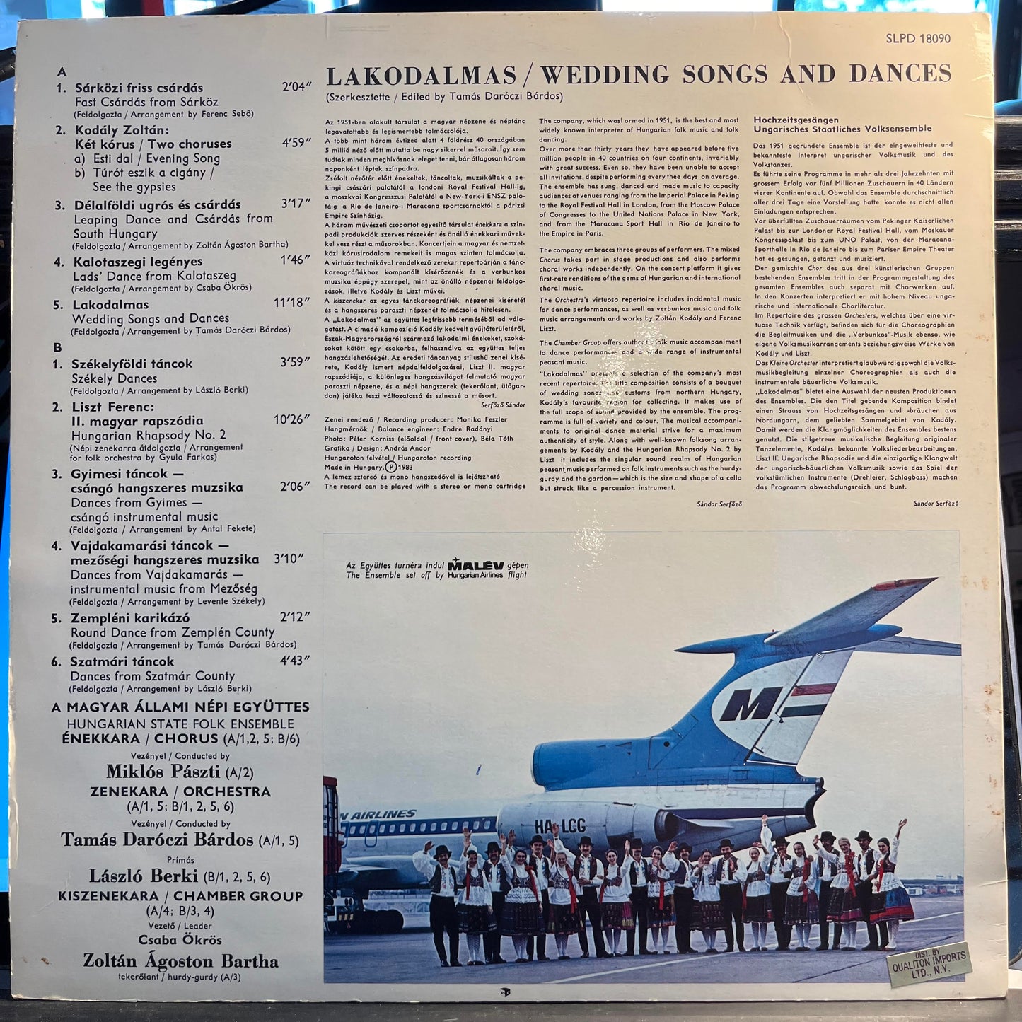 Magyar Állami Népi Együttes Ének- És Zenekara - Wedding Songs And Dances = Lakodalmas *HUNGARY* | Near Mint (NM) Excellent (EX) - WORLD / USED *NEAR MINT*
