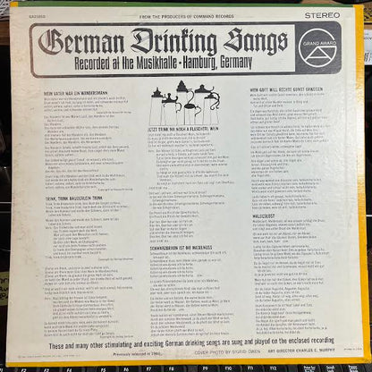 German Drinking Songs (VINYL) | Near Mint (NM or M-) Near Mint- (NM-) - WORLD / USED *NEAR MINT*