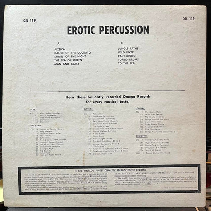 Unknown Artist - Erotic Percussion (VINYL) | Very Good Plus (VG+) Excellent (EX) - WORLD / USED *VERY GOOD+*