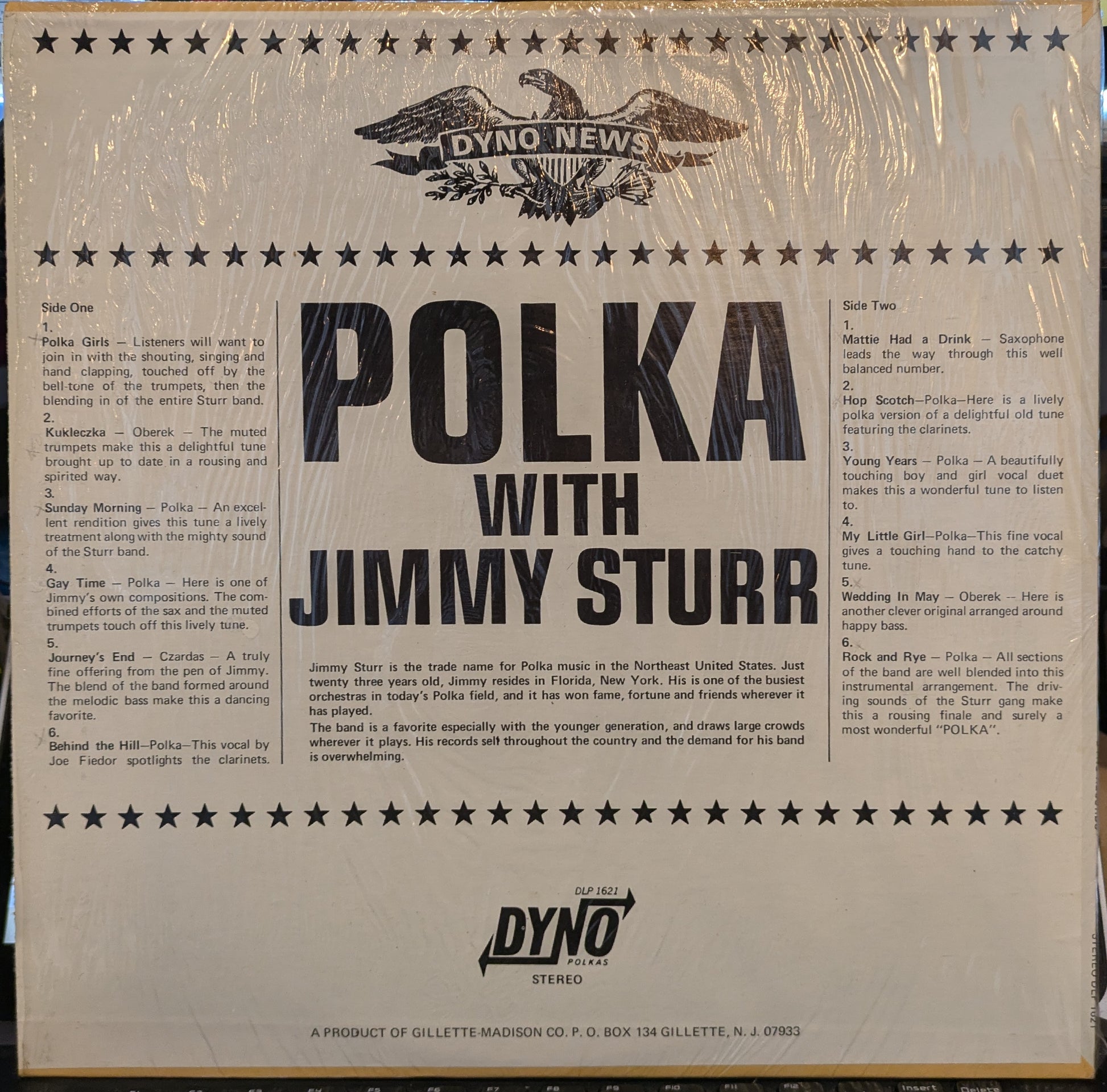 Jimmy Sturr - Polka With Jimmy Sturr *SHRINK* | Very Good Plus (VG+) Near Mint (NM) - WORLD/ USED *VERY GOOD+*