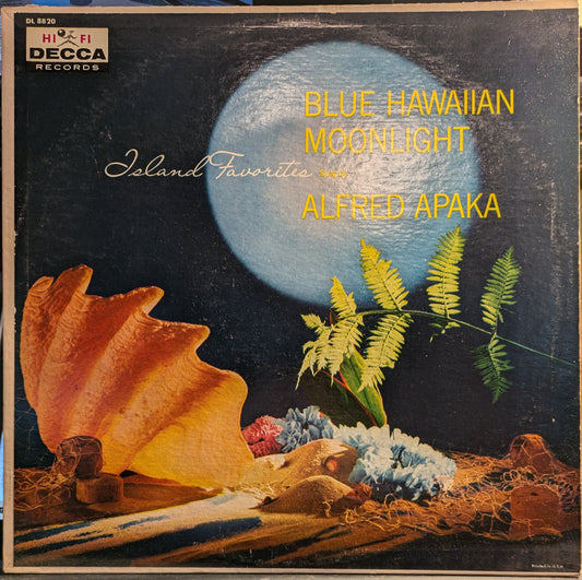 Alfred Apaka - Blue Hawaiian Moonlight Island Favorites | Very Good Plus (VG+) Excellent (EX) - WORLD / USED *VERY GOOD+*