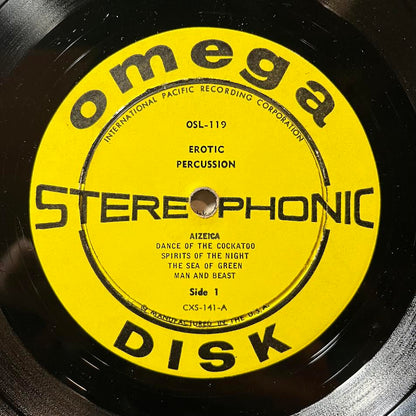 Unknown Artist - Erotic Percussion (VINYL) | Very Good Plus (VG+) Excellent (EX) - WORLD / USED *VERY GOOD+*