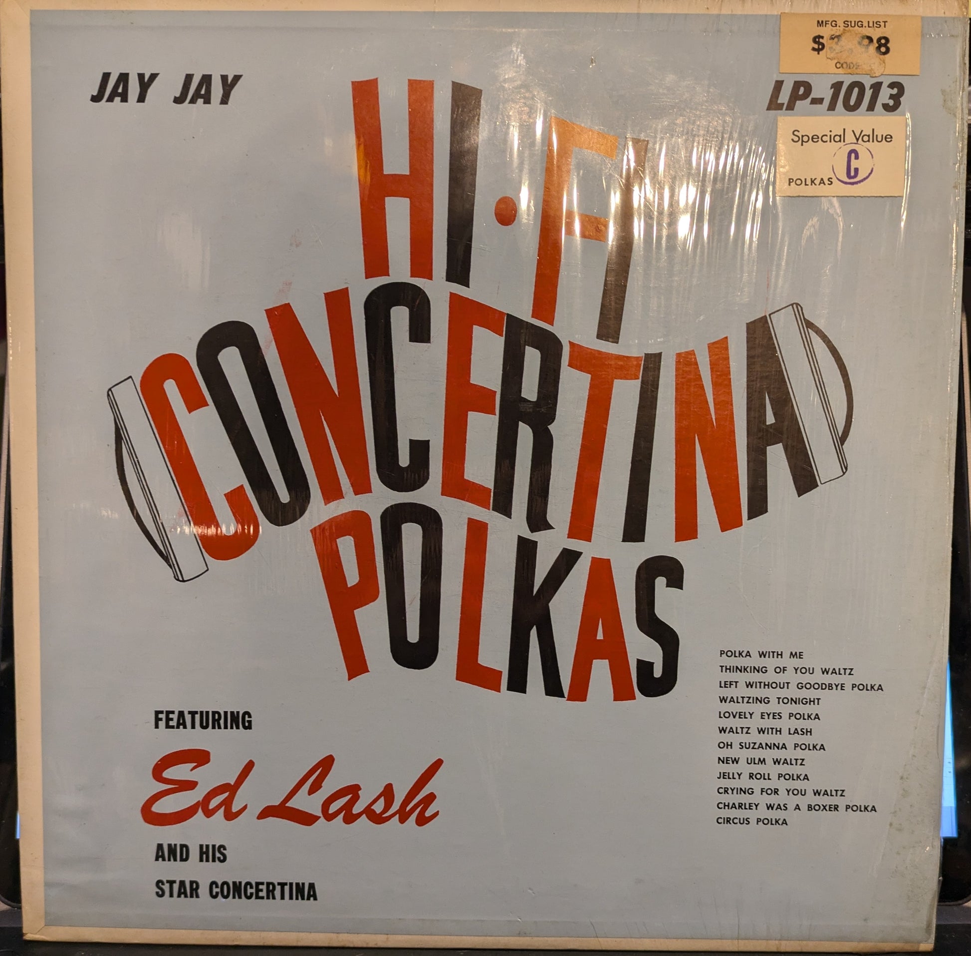 Eddie Lash - Hi-Fi Concertina Polkas *SHRINK* | Very Good (VG) Near Mint (NM) - WORLD/ USED *VERY GOOD*
