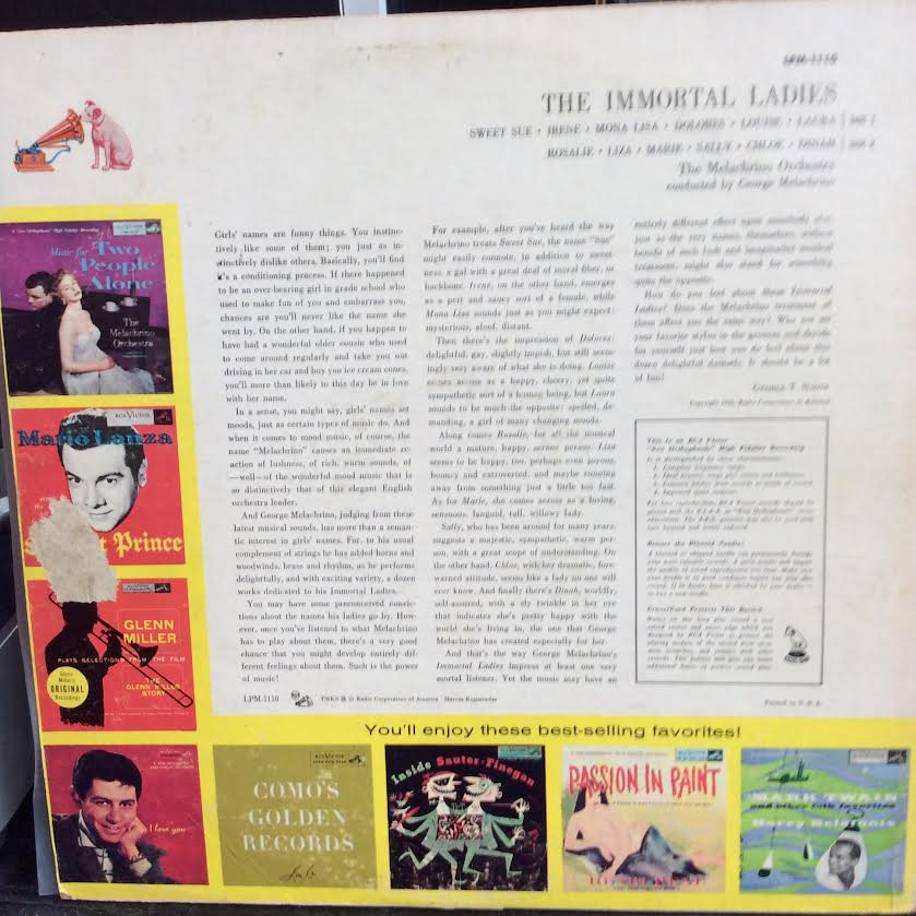 The Immortal Ladies (VINYL) | Very Good (VG) Very Good (VG) - WORLD / USED *VERY GOOD*