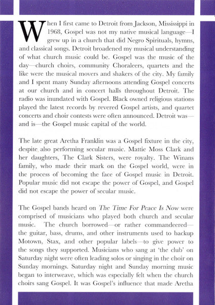 The Time For Peace Is Now (Gospel Music About Us) (CD) | Mint (M) Mint (M) - WORLD