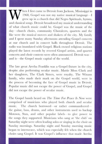 The Time For Peace Is Now (Gospel Music About Us) (CD) | Mint (M) Mint (M) - WORLD