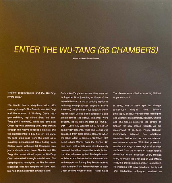 Enter The Wu-Tang (36 Chambers) | Mint (M) Mint (M)