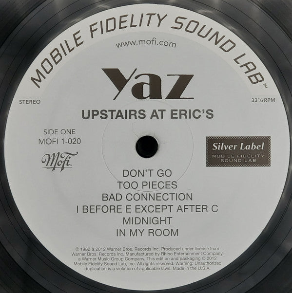 Upstairs At Eric's (MFSL VINYL) | Mint (M) Mint (M) - NEW WAVE *SEALED*