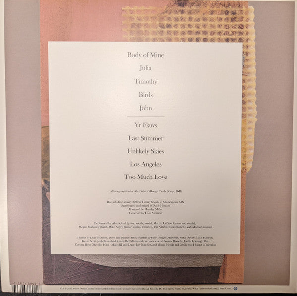 Yellow Ostrich Soft Barsuk Records LP, Pin Mint (M) Mint (M)