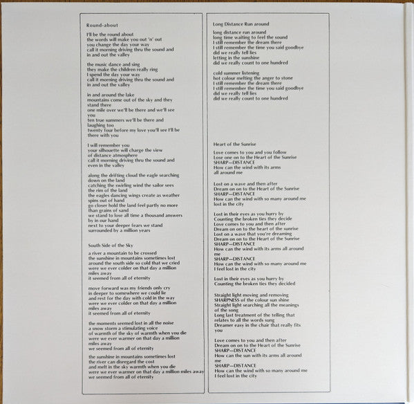 Fragile (CLEAR VINYL - REISSUE* | Mint (M) Mint (M) - ROCK *SEALED/CLEAR*