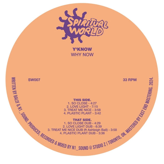 Y'Know - Why Now [12"] |