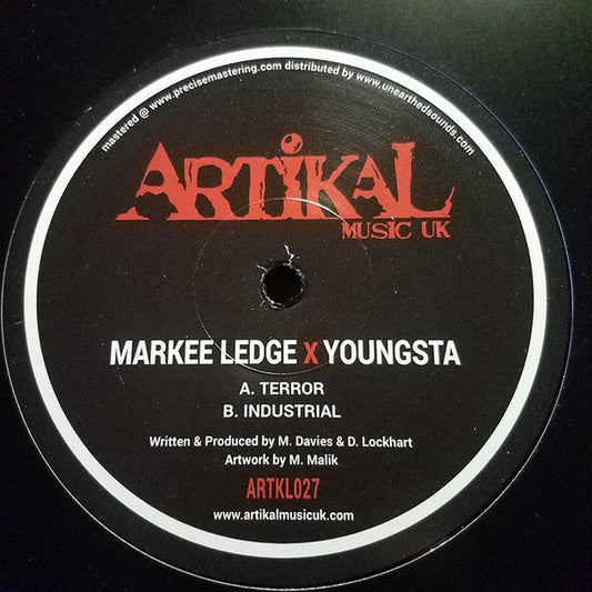 Youngsta, Markee Ledge Terror / Industrial Artikal Music UK 12", EP Mint (M) Generic
